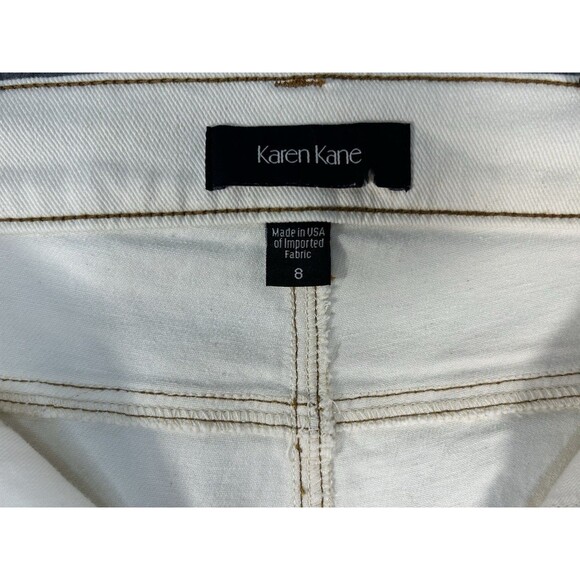 Karen Kane Super Bloom Cropped Women's Jeans Natural Almond Size 8 - Picture 10 of 10